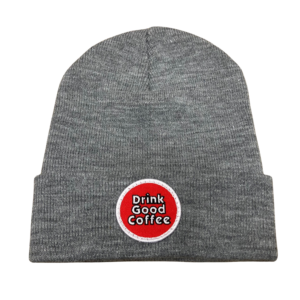 Drink Good Coffee Tight Knit Beanie Hat